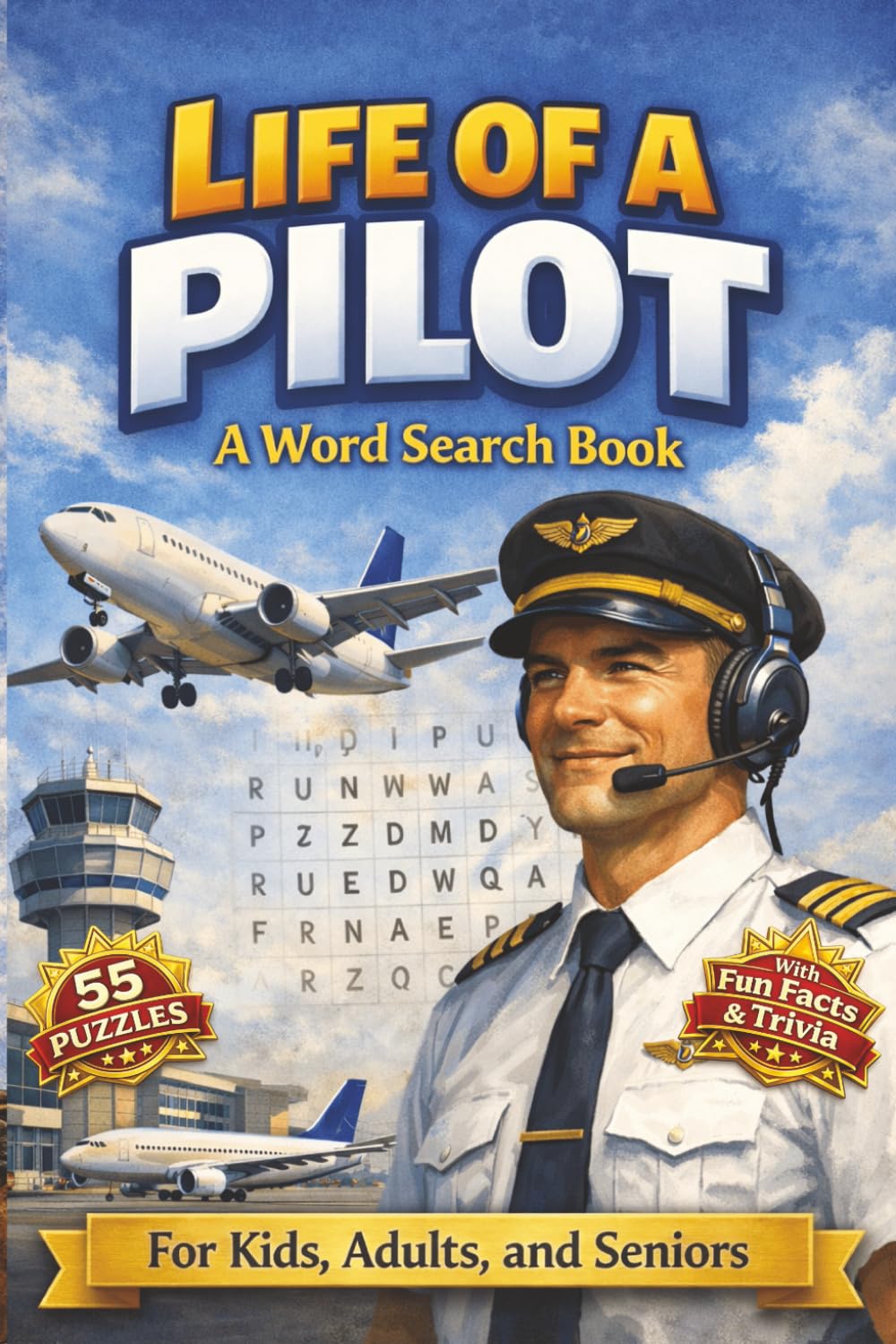 Life of a Pilot A Word Search Book: 55 Themed Word Searches | Career Trivia on Every Page | 6x9 Format | Fun & Educational for All Ages