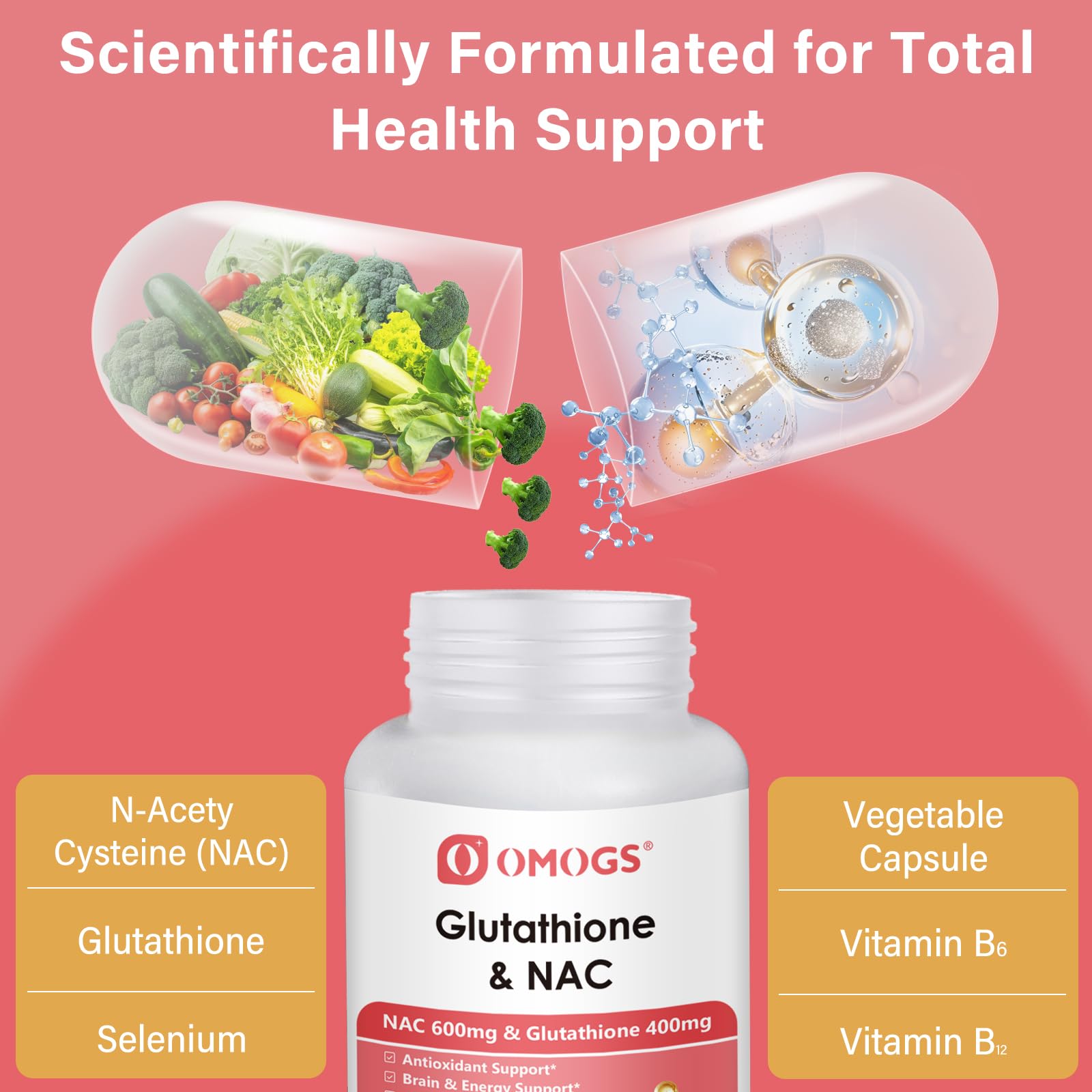 watsons glutathione products Amazon.com: OMOGS Glutathione & NAC Supplement, with vtamin B & Selenium, Supports Liver Health, Cellular, Antioxidant, Energy Production & Immune, Vegan & Gluten-Free, 90 Veg Capsules. : Health & Household