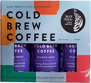 Blue Tokai Coffee Roasters Classic Bold Cold Brew Can 250ml | Ready to Drink Coffee | 100% Arabica Beans | Specialty Coffee | Pack of 6 (250 ml x 6)