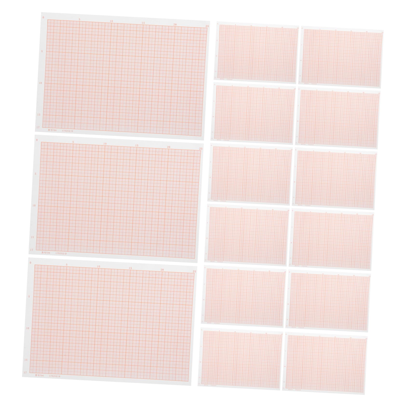 TEHAUX 100 Sheets Grid Paper Pad Students Coordinate Paper Math Drawing A4 Size Multi-Functional Math Supplies