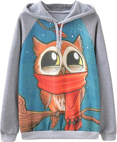 owl hooded sweatshirt