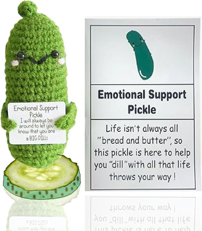 Handmade Emotional Support Pickle, Emotional Support Pickle