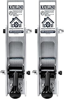 Siding Installation Tools, Siding Mounting Kit for Use with 3/8-Inch Wood/LP Sidings, Lap Sidings Gauge with Adjustable Reveals,Aluminum Body, 2 Packs
