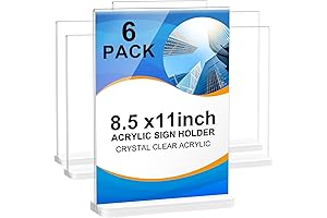 Transparent Display for Elevated Visibility: Acrylic 8.5x11 Sign Holder