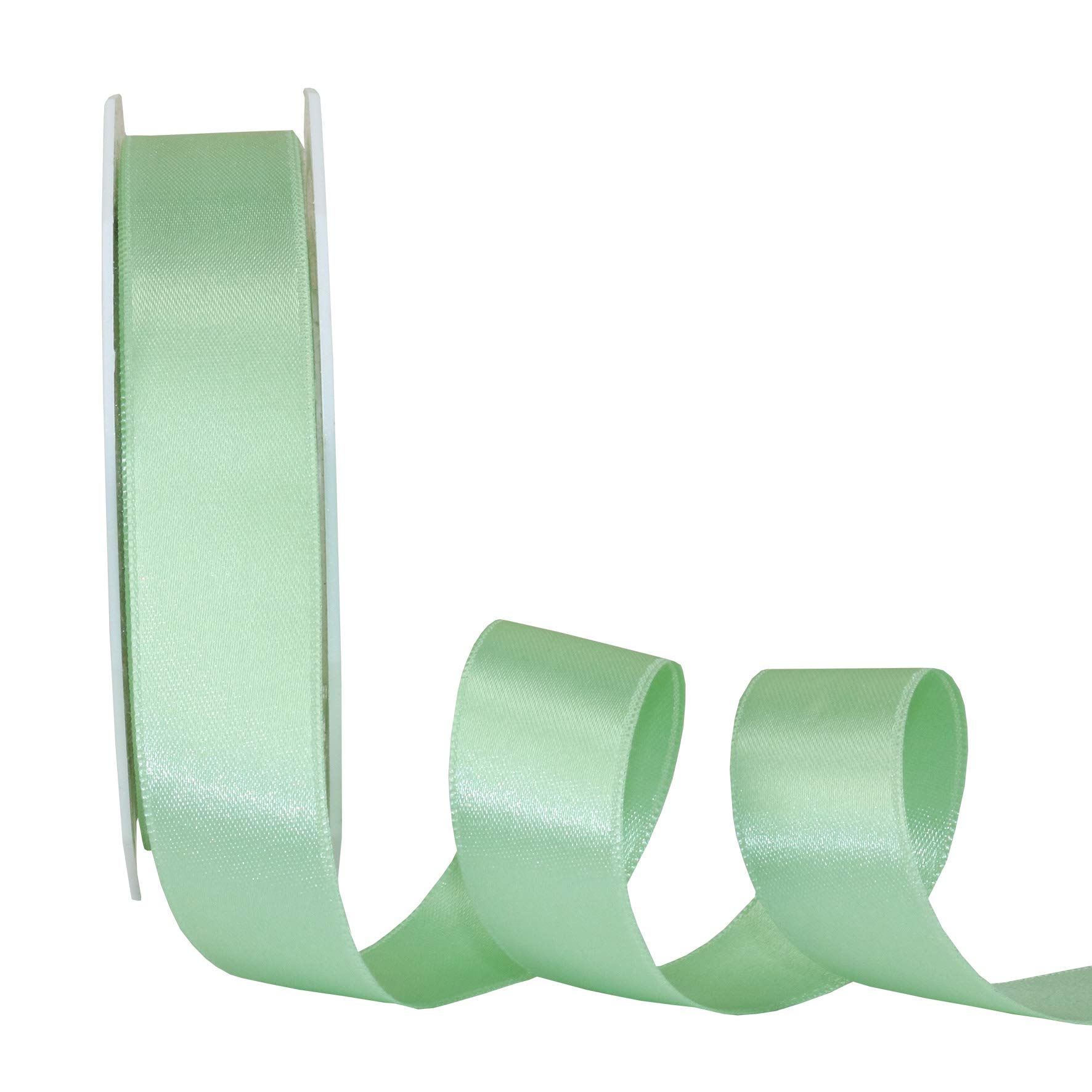 C.E. PATTBERG Nastro colore mela verde, rotolo nastro regalo, lungh. 91 m, largh. 15 mm, per decorare, abbellire pacchetti di Natale e pacchi regalo in ogni occasione