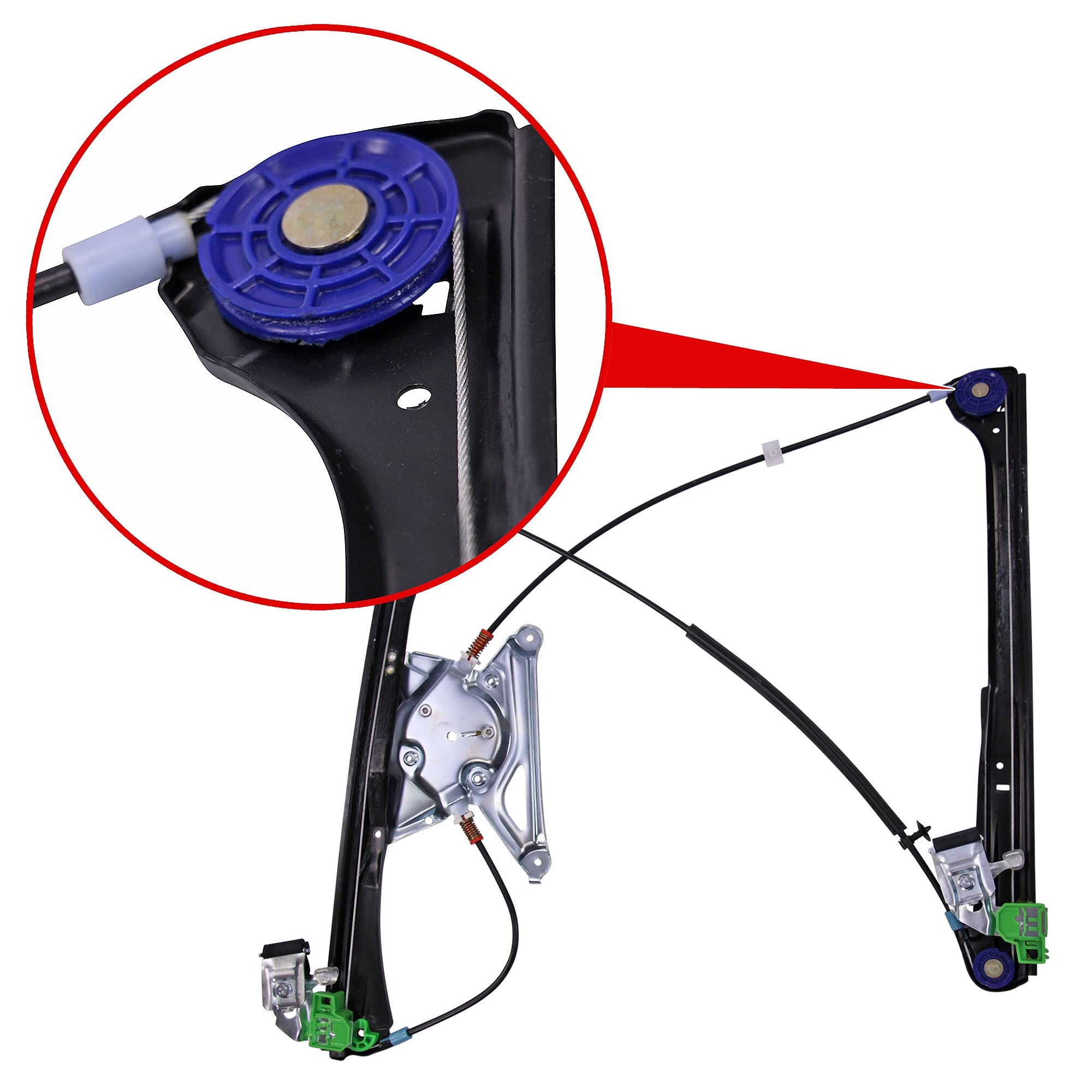 ATEC Germany 1x Elevalunas delantero izquierdo eléctrico sin motor