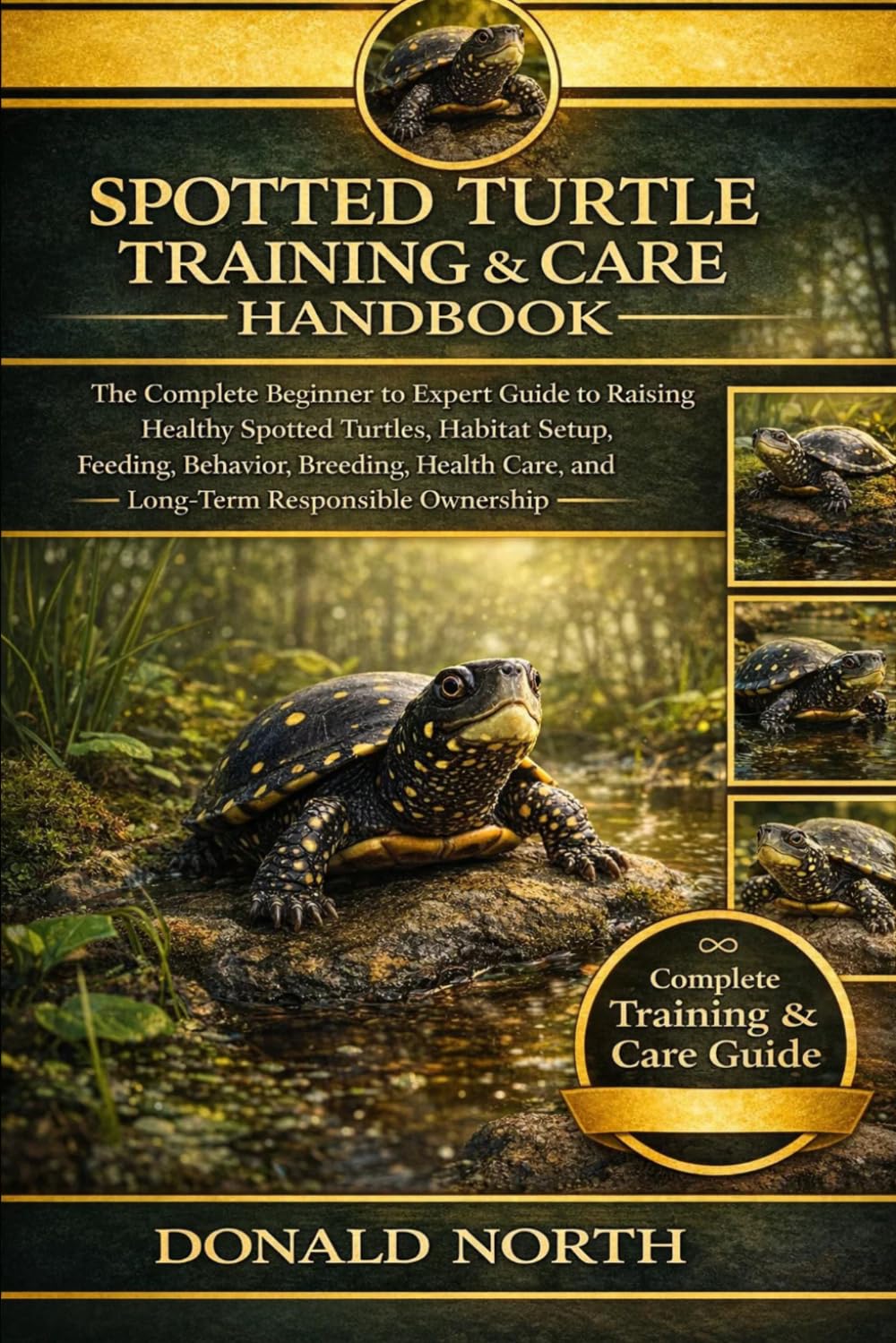SPOTTED TURTLE TRAINING & CARE HANDBOOK: The Complete Beginner to Expert Guide to Raising Healthy Spotted Turtles, Habitat Setup, Feeding, Behavior, ... Care, and Long-Term Responsible Ownership.