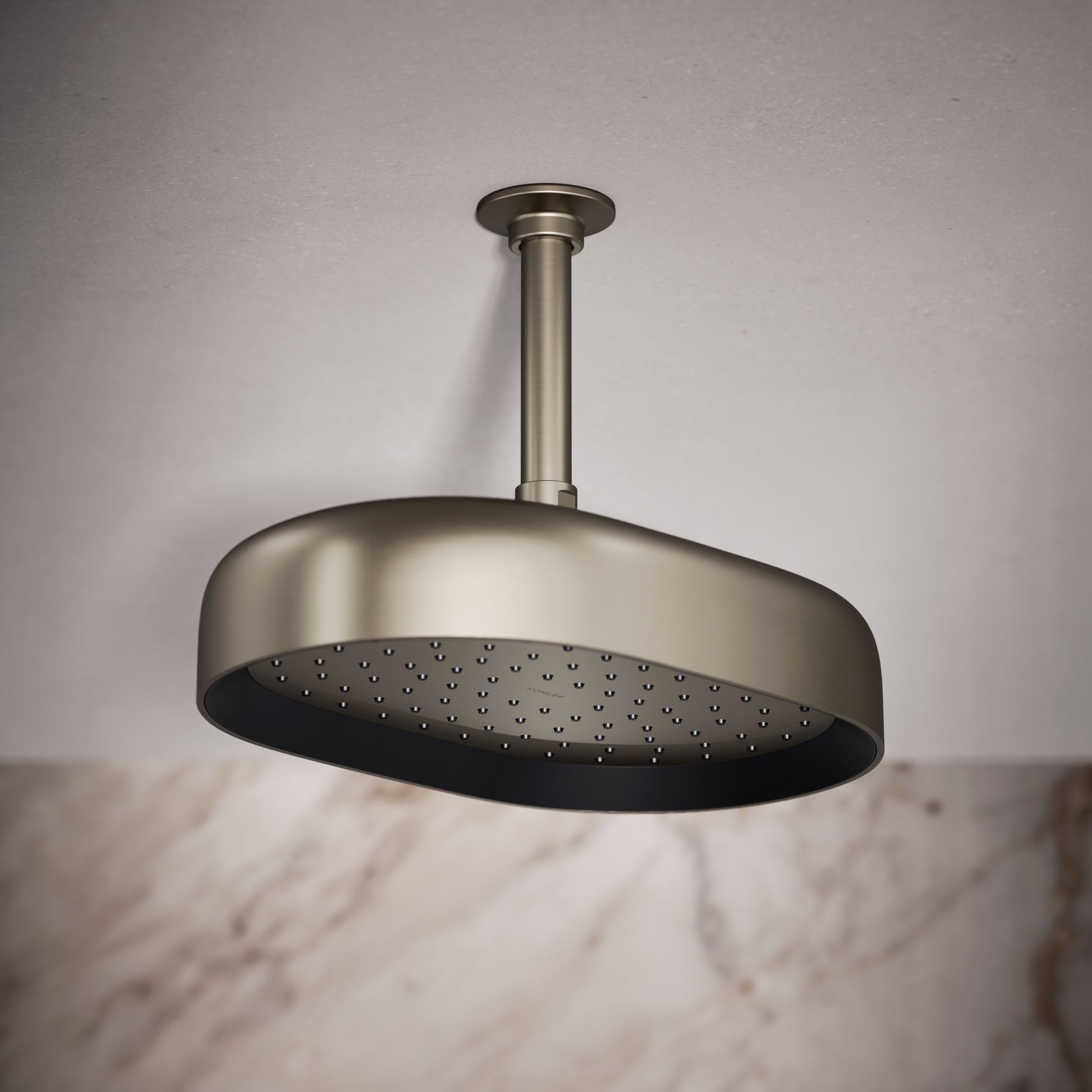 Kohler 26293-G-BN Statement Rainhead Showerheads, Vibrant Brushed Nickel