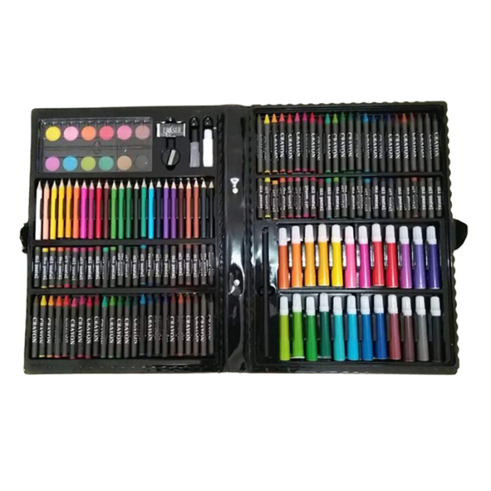 クレヨン 色鉛筆・油性色鉛筆・水彩絵具セット Amazon | お絵かきセット【色鉛筆 クレヨン 水性ペン168ピース