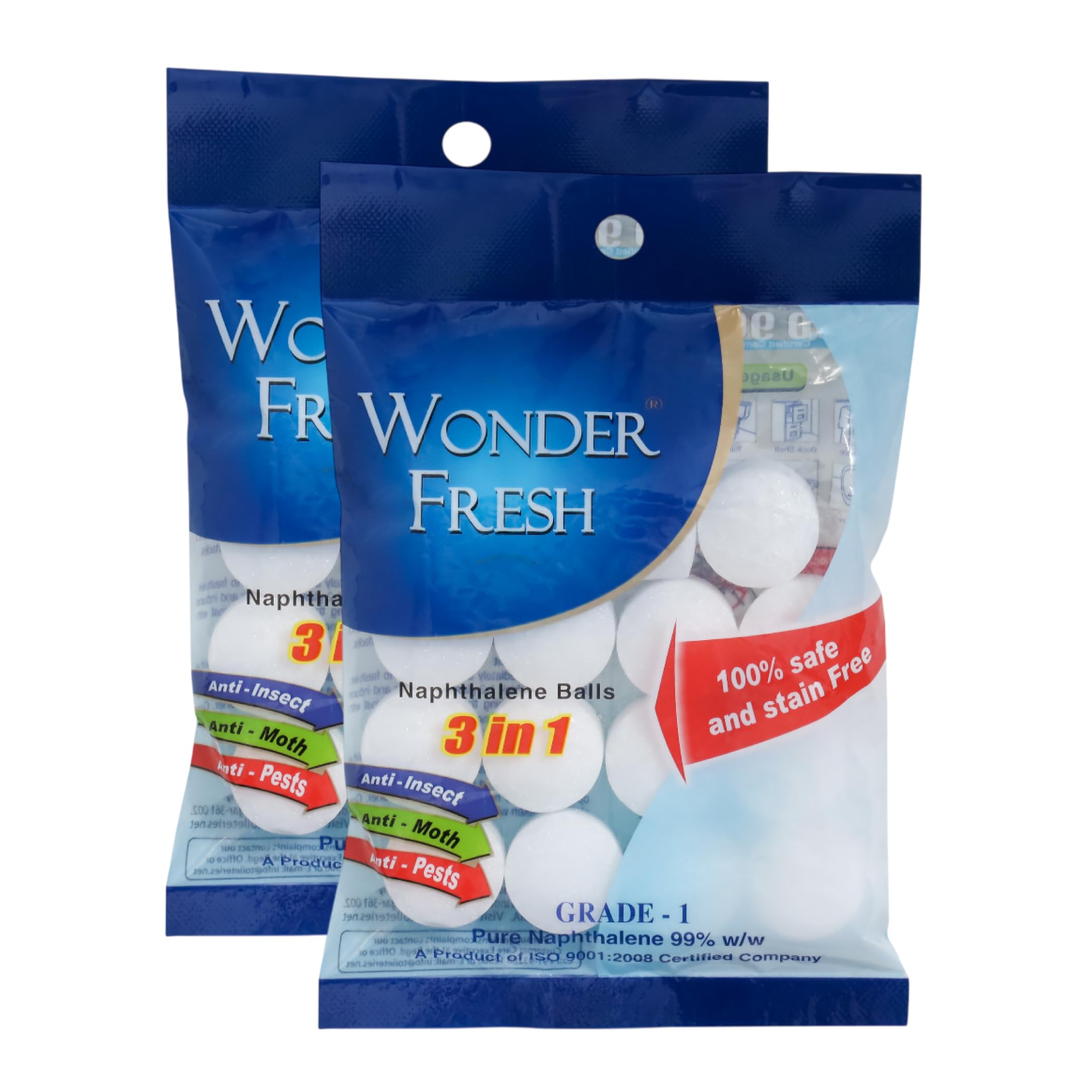 Naphthalene Balls for Clothes 200g x 2 | Wardrobe Safe | Moth Repellent | No Residue | Phenyl Balls | Total 400g Pack-image-10