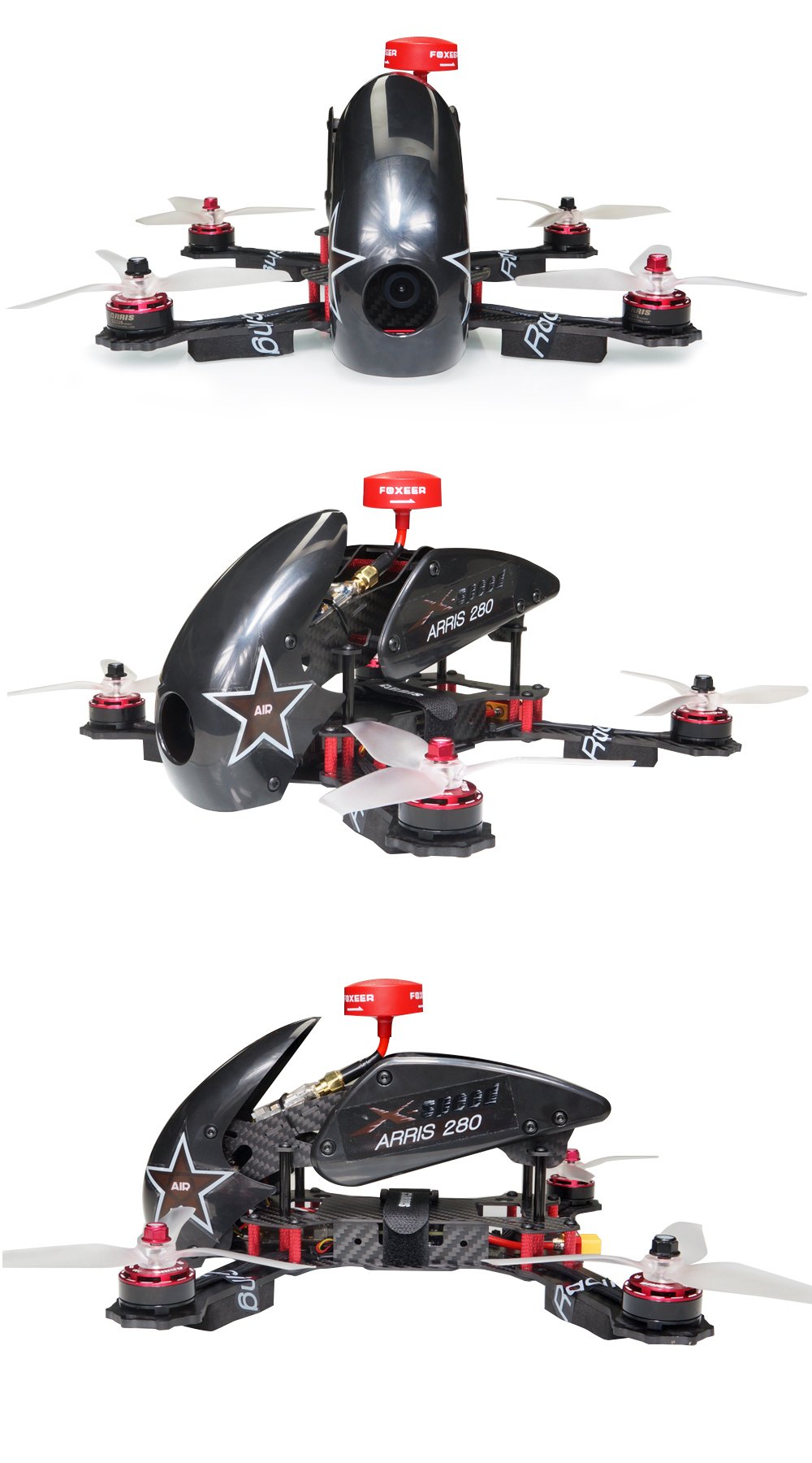 ARRIS X-Speed 280 V2 FPV Quadcopter Racing Drone RTF With Flycolor Raptor  S-Tower 4-in-1 (30A ESC F3 OSD