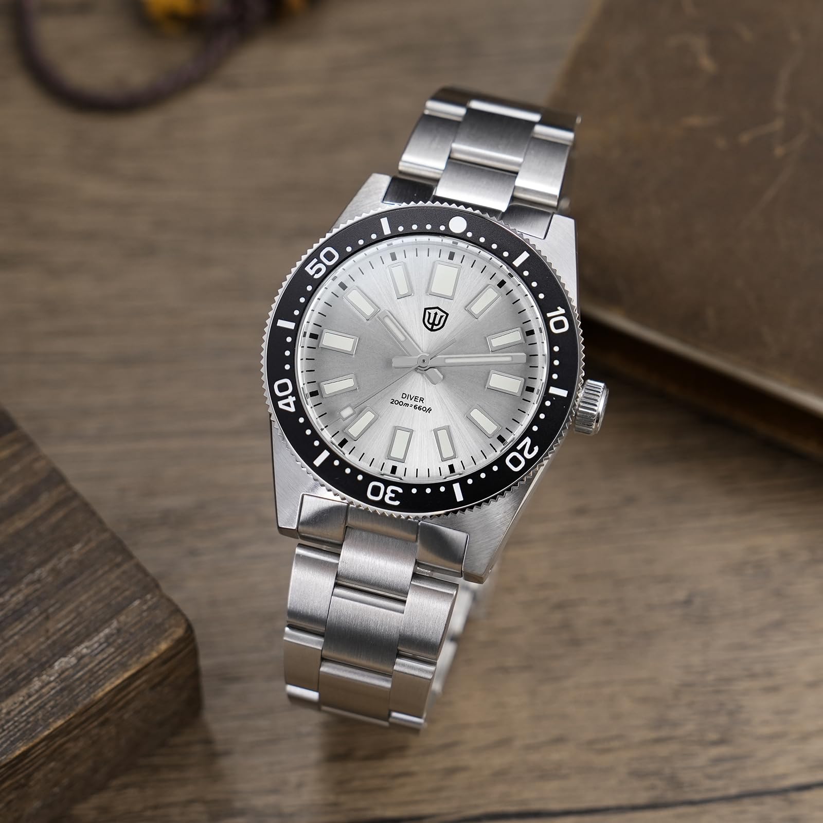 watchdives VH31 Relojes De Cuarzo, WD1965 62MAS Reloj De Buceo 38mm Cristal De Zafiro Abombado Reloj De Pulsera De Lujo 200M Resistente Al Agua Relojes