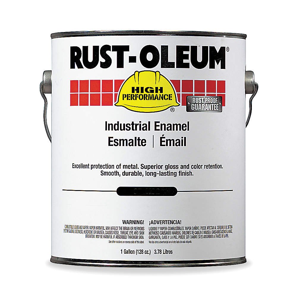 Rust-Oleum V7500 Series <450 VOC DTM Alkyd Enamel, High Gloss Black Gallon Can, Lot of 2