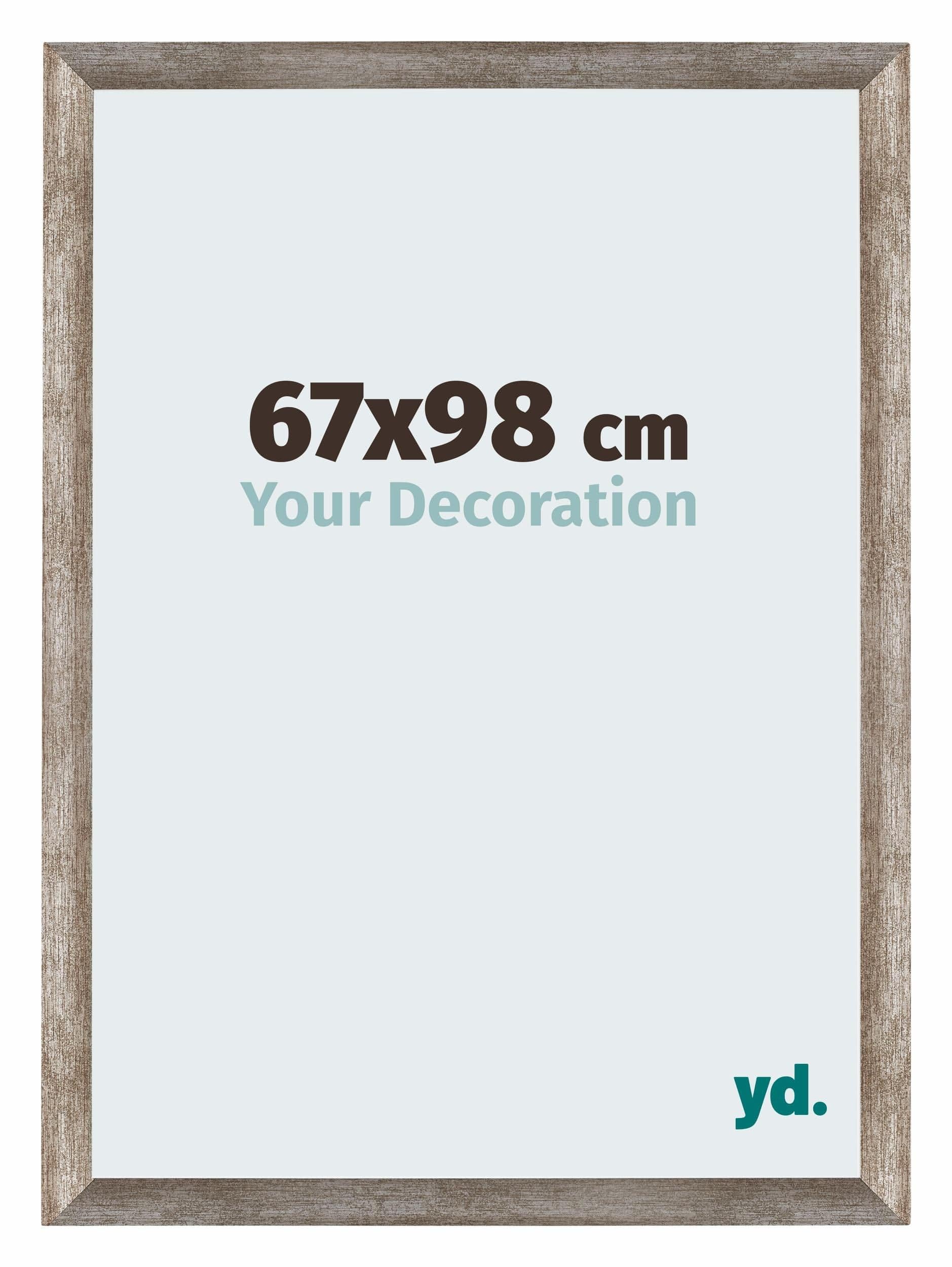 Your Decoration - Picture Frame 67x98 cm - Metal Vintage - Decorative Wall Frame in MDF with Antireflection - Frame 67x98 - Mura