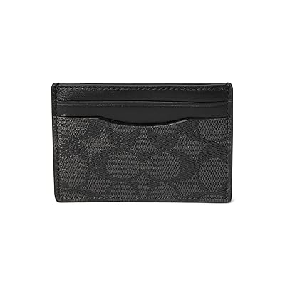 COACH Money Clip Card Case In Signature Canvas Men