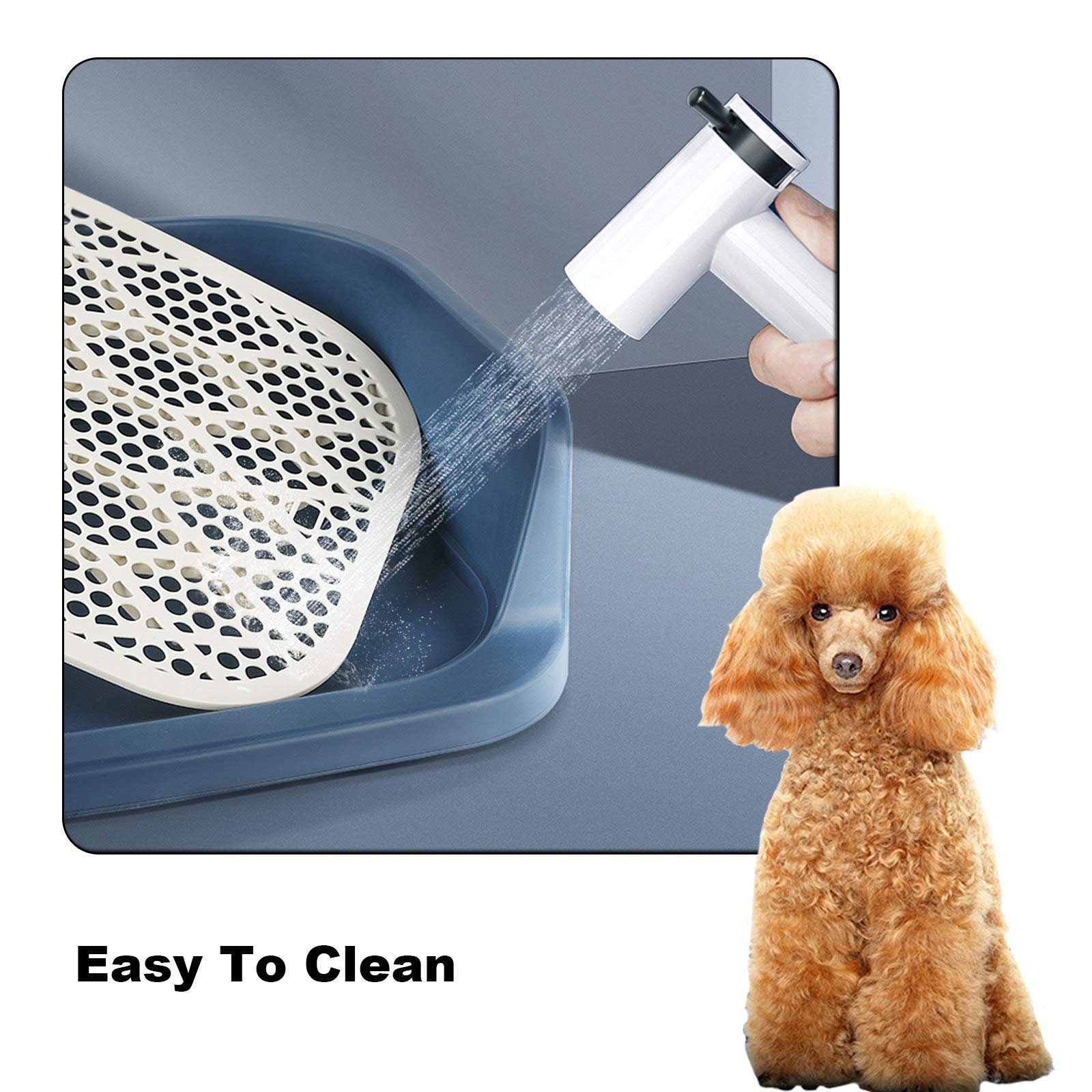 Vasino Portatile Per Cuccioli - Toilette Per Addestramento Cani Con Rete Rimovibile - Foto 7