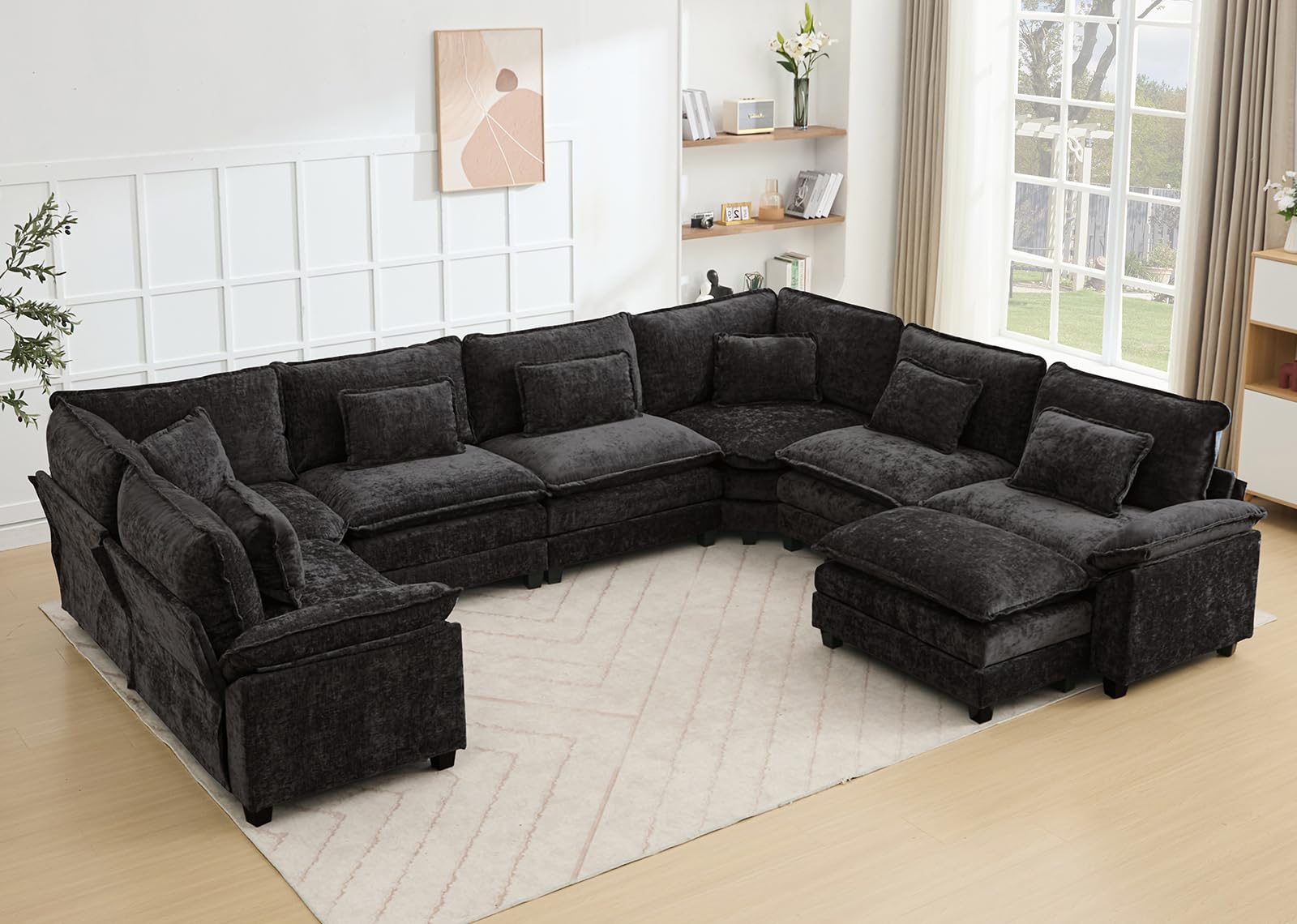 BIAOZHIKE Oversized Modular Sectional Sofa Set