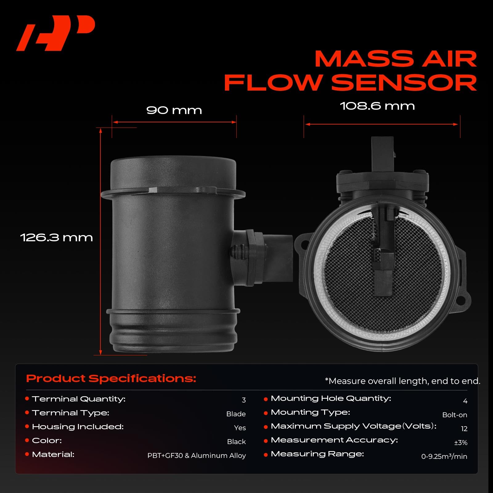 Amazon.com: A-Premium Mass Air Flow Sensor Assembly [3 Pins