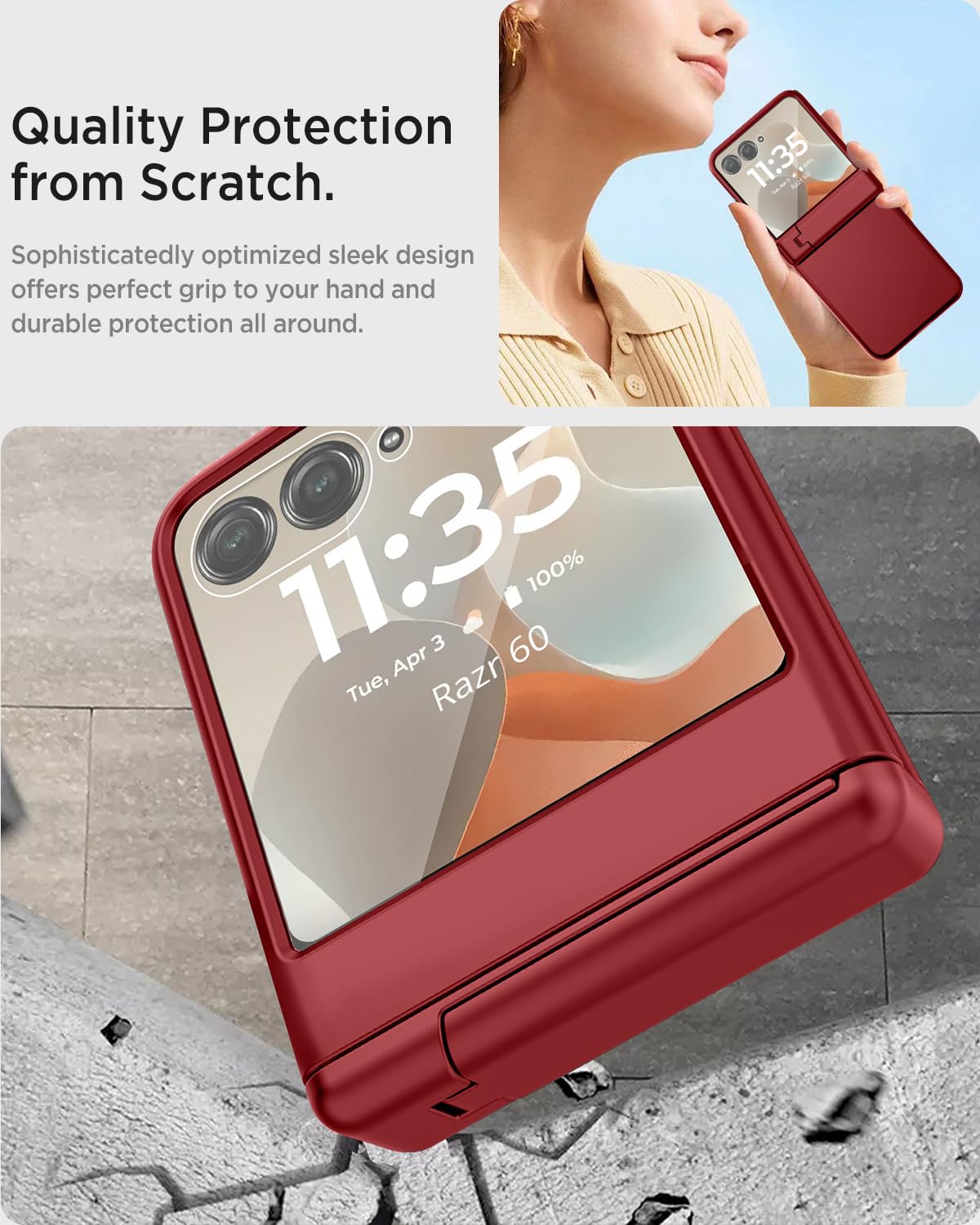 Amazon.com: Miimall Slim Case for Moto Razr 2025 with Hinge