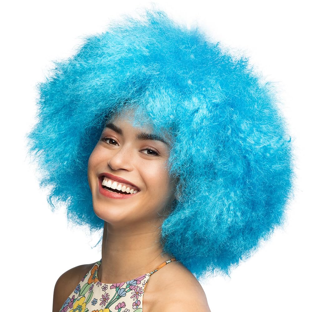 Boland - Neon Wig for Adults, Synthetic Hair for Theme Party or Carnival, Fancy Dress Costume Accessory