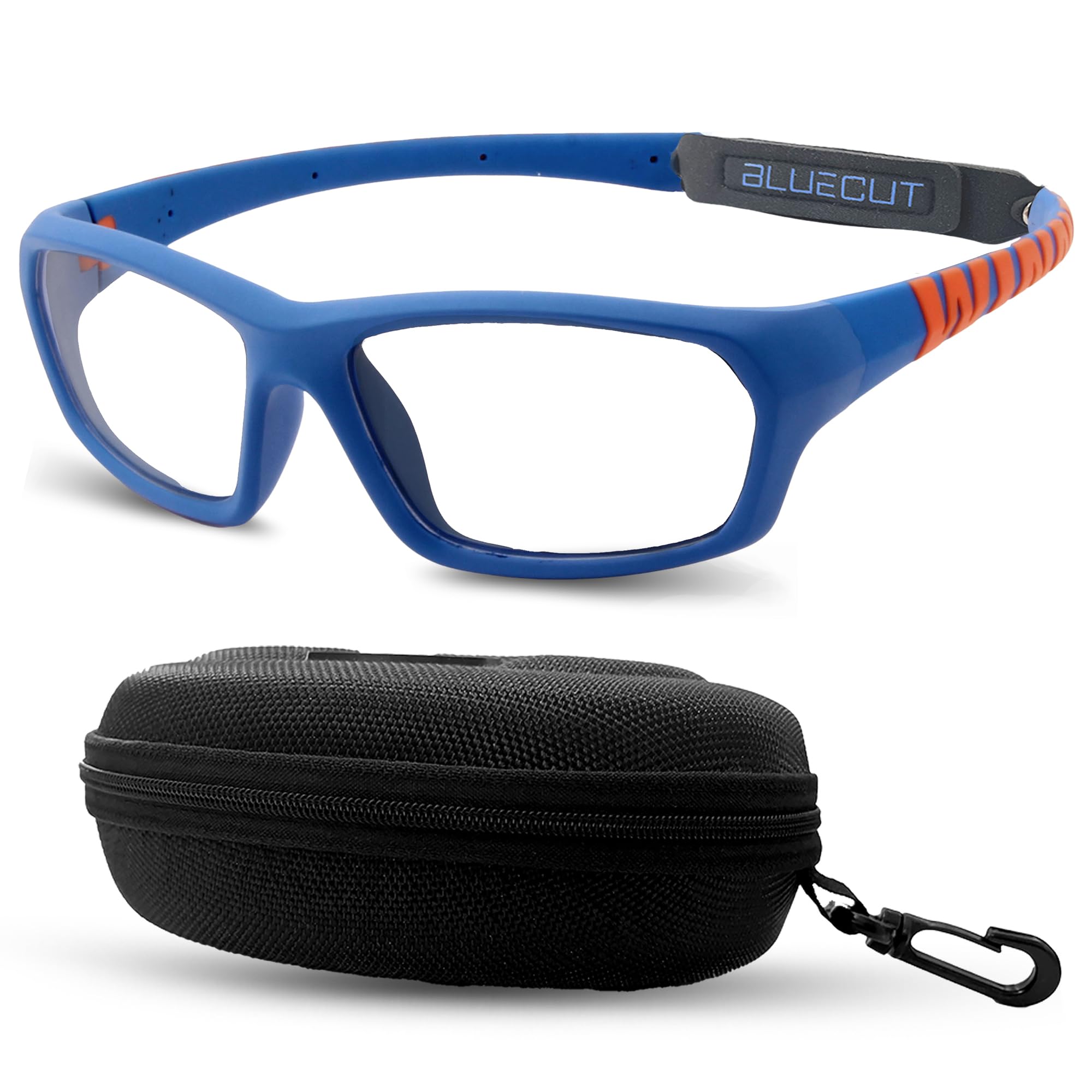 BLUE CUT Gafas de protección deportiva, lentes antivaho, gafas de seguridad para baloncesto, pickleball y todos los deportes al aire libre