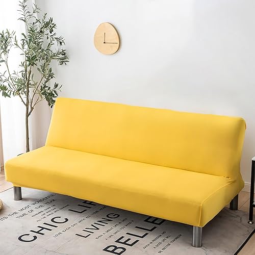 Funda de sofá sin brazos, protector de muebles, funda elástica para sofá sin apoyabrazos, funda de futón de elastano, fundas de sofá elásticas para