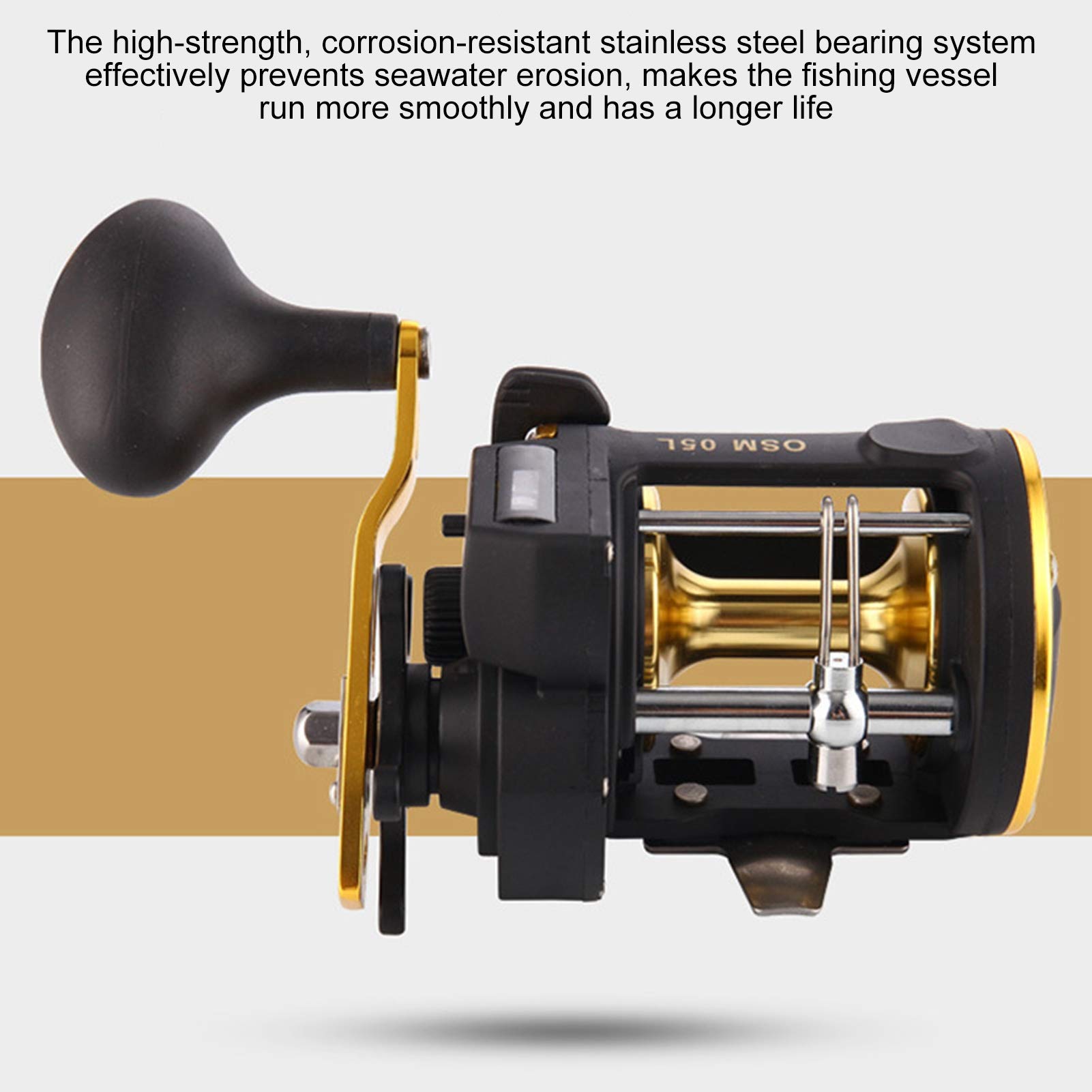 Karpfenrolle 6+1BB - Metallspinnerrolle Für Süß- & Salzwasser