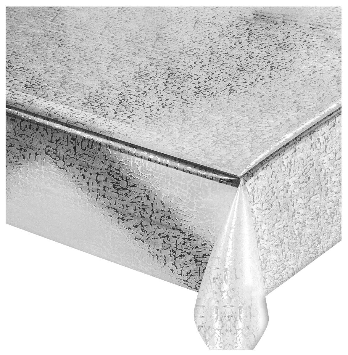 Mantel transparente antimanchas moderno plastificado brillante cubierta mesa PVC Mod.LUX 140 x 100 DIS_1