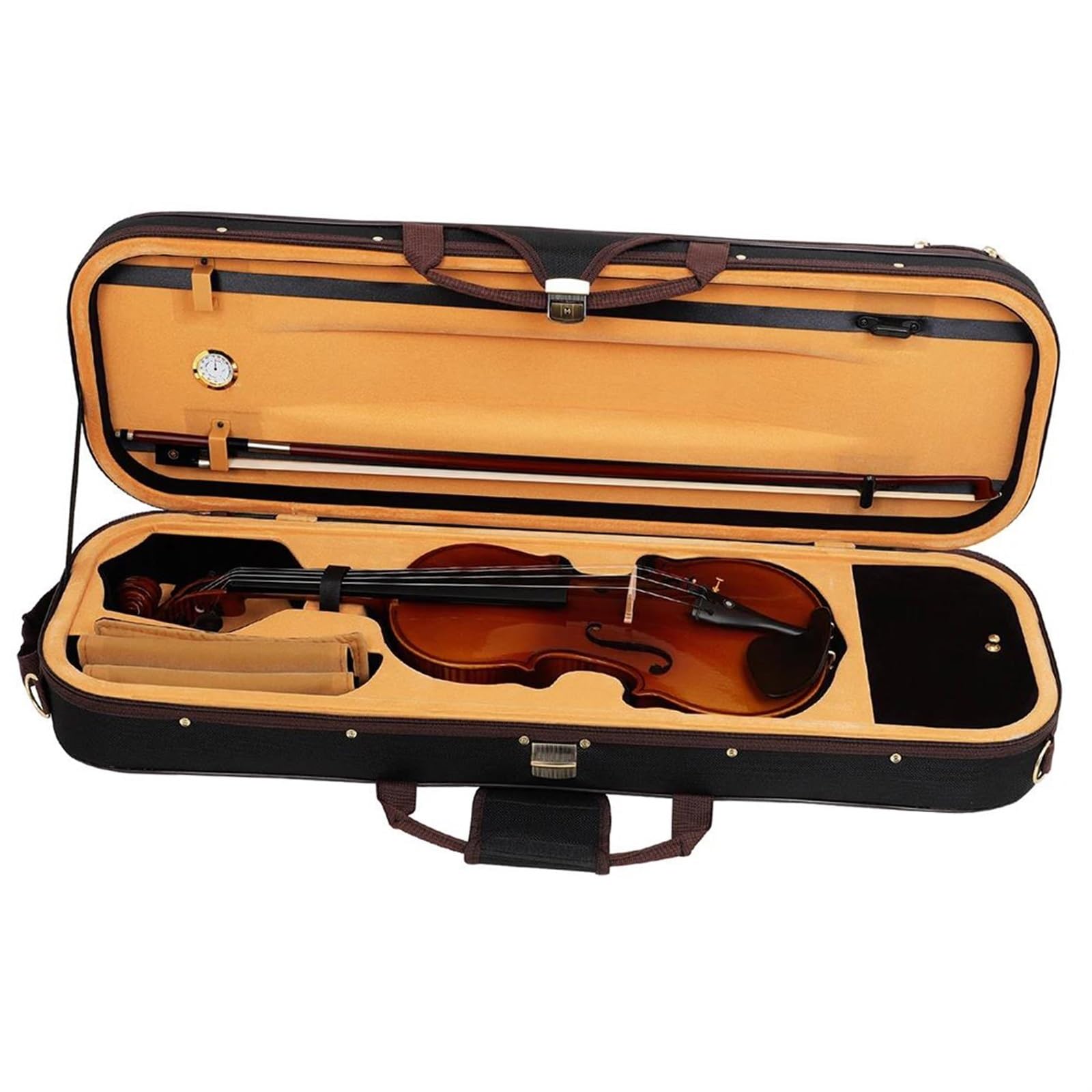 4/4 Violino Pannello In Legno Di Abete Rosso Strumento A Corde Professionale Con Set Completo Di Parti Di Violino Illuminazione Violino(Set 2)