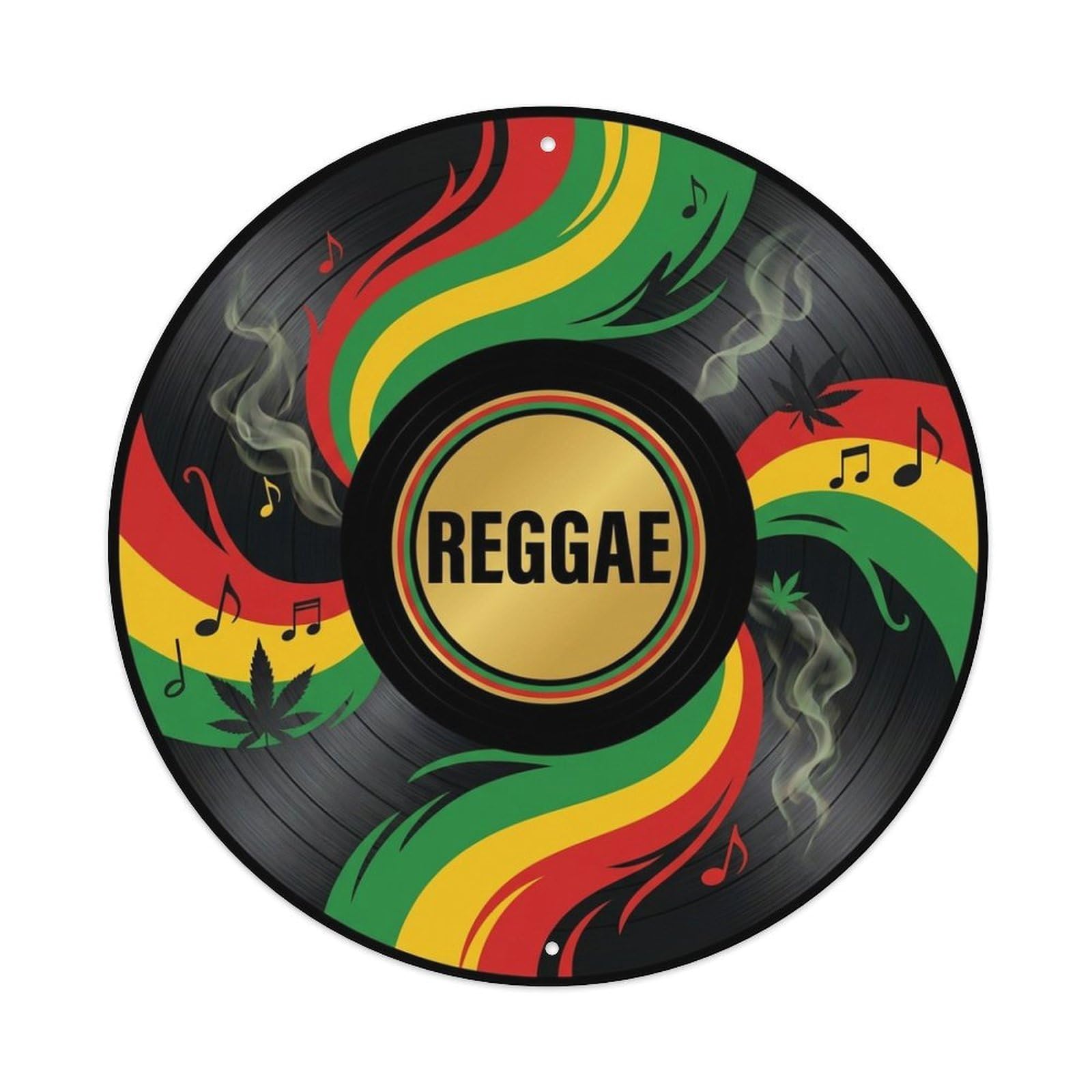 Reggae Record Cover Roots Culture Vinyl Groove Metal Tin Sign