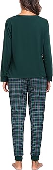 Vlazom Set Pigiama Da Donna Con Scollo A V Morbido Manica Lunga E Pantaloni Pjs Set Indumenti Da Notte Con Coulisse Tasche S A Nero 103653411