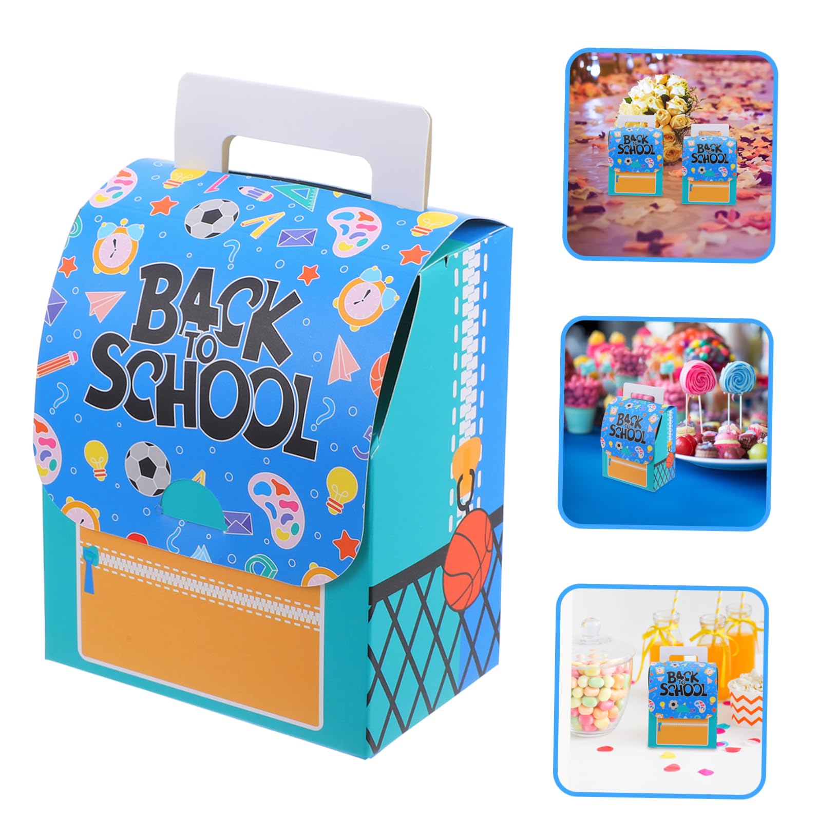 20pezzi Scatole per Caramelle di Carta Scatole Regalo per Ritorno Scuola Contenitori per Dolcetti per Bomboniere Porta Caramelle per Feste