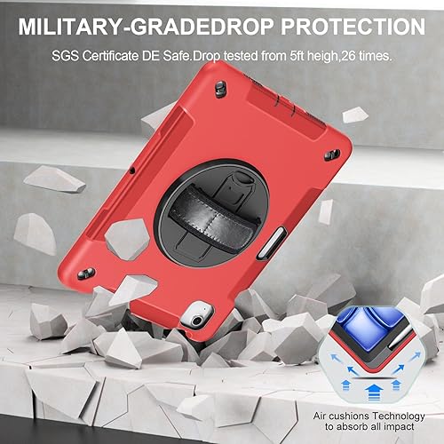 Miniatura 8 de Miesherk Funda para iPad Air de 11 pulgadas M2 2024 (6 generación), iPad Air de 45 generación de 10.9 pulgadas con protector de pantalla integrado,