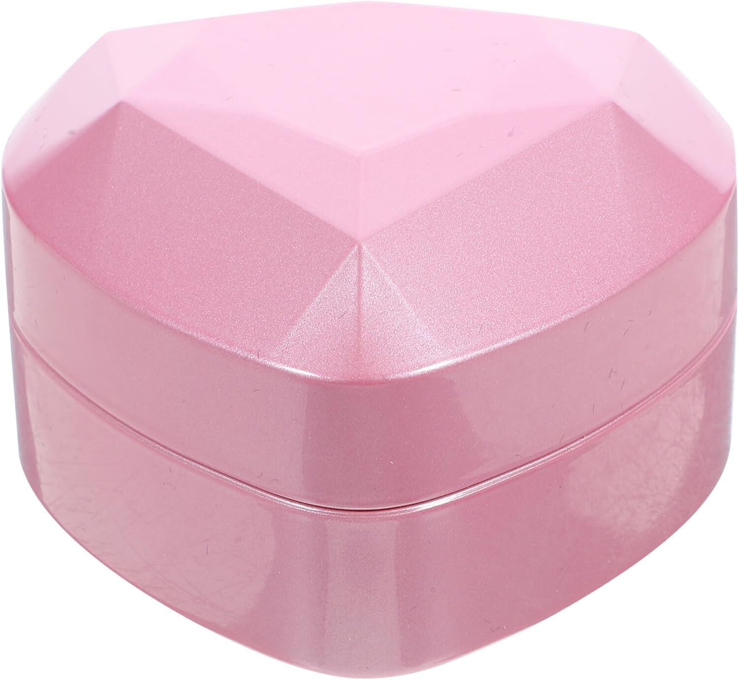 Cabilock Heart Shaped LED Ring Box for Wedding Rings and Earrings Pink