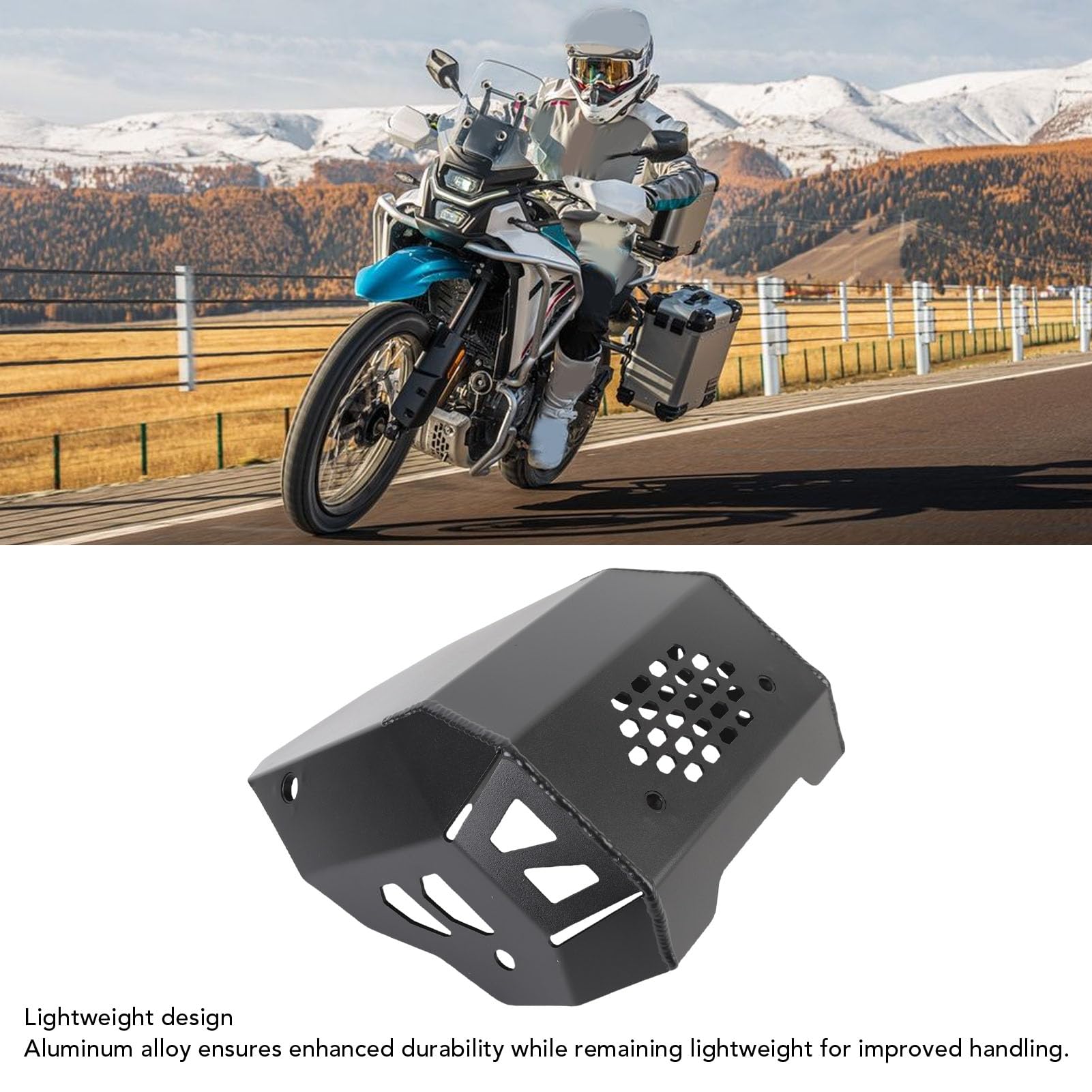 Piastra paramotore per 450MT CF450MT 2024+, alluminio (Nera)