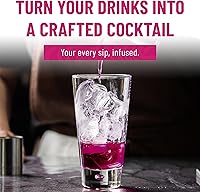 Vista 3 de East & Suns Saloon BlackBerry Margarita - Botella de infusión con colador - Mezcladores de bebidas prémium para cócteles