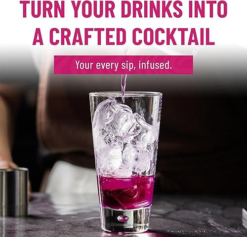 Miniatura 3 de East & Suns Saloon BlackBerry Margarita - Botella de infusión con colador - Mezcladores de bebidas prémium para cócteles