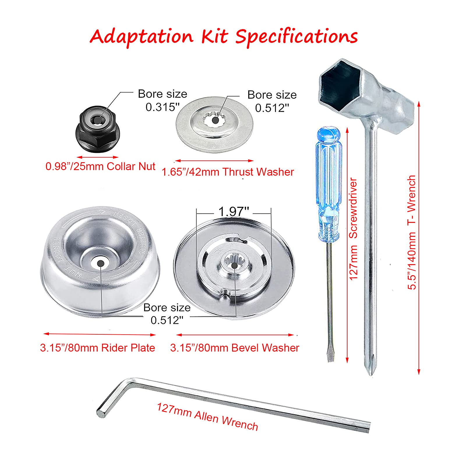 Realman Kit adattatore (9 pz 80 T Blade Kit)
