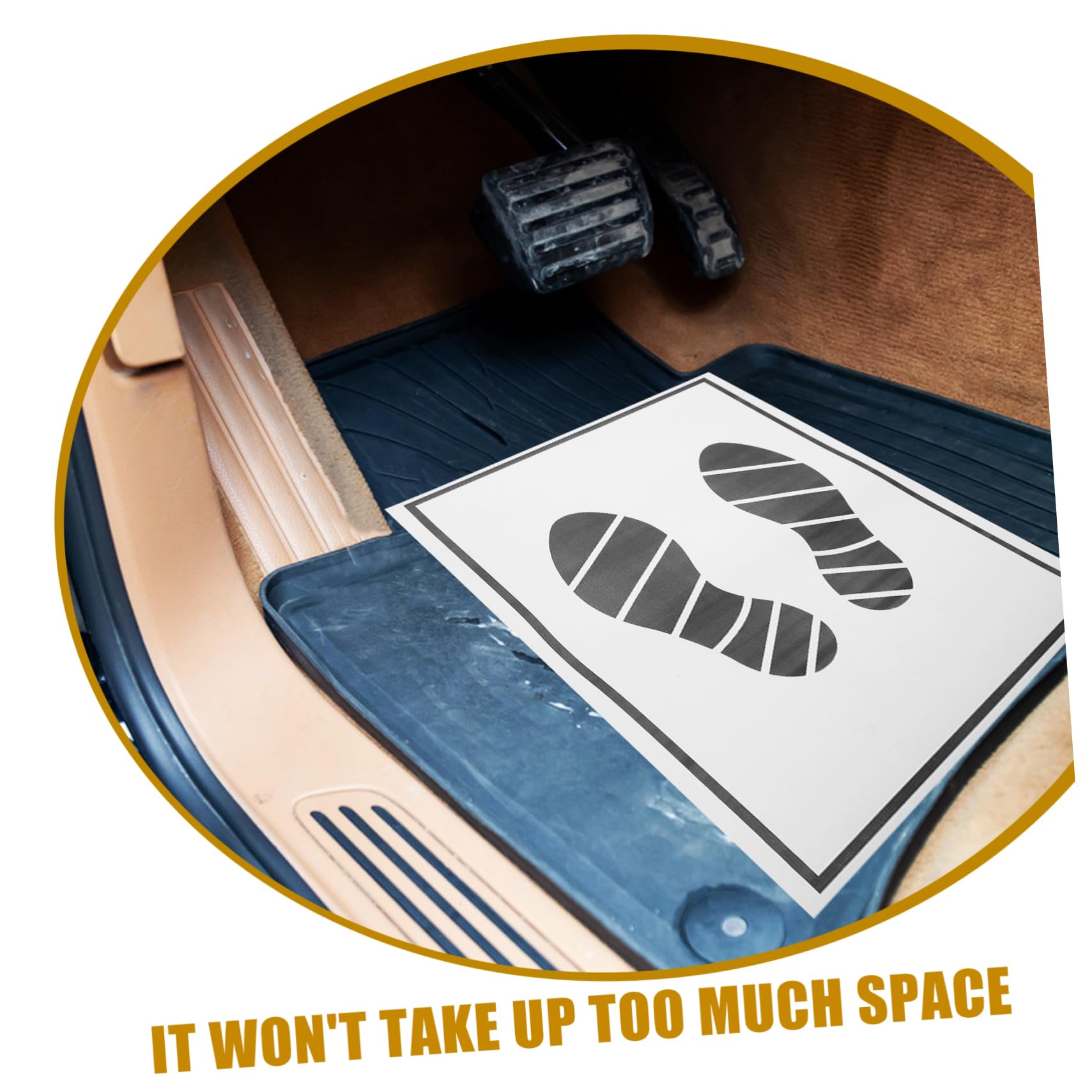 25 pcs Floor Paper car Foot mats Disposable car mats Waterproof Carpet — view 7