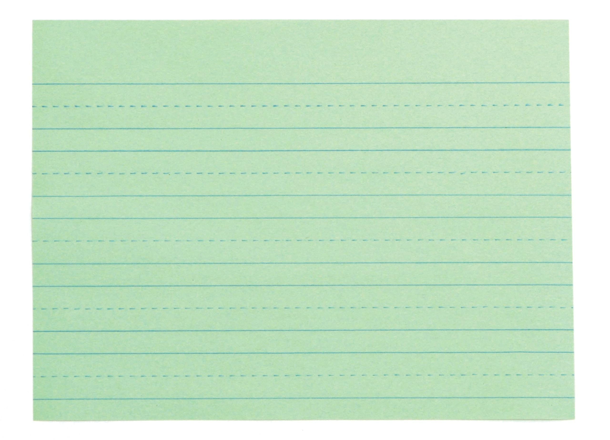 School Smart Green Newsprint Practice Paper, 1 Inch Rule, 12 x 9 Inches, 500 Sheets