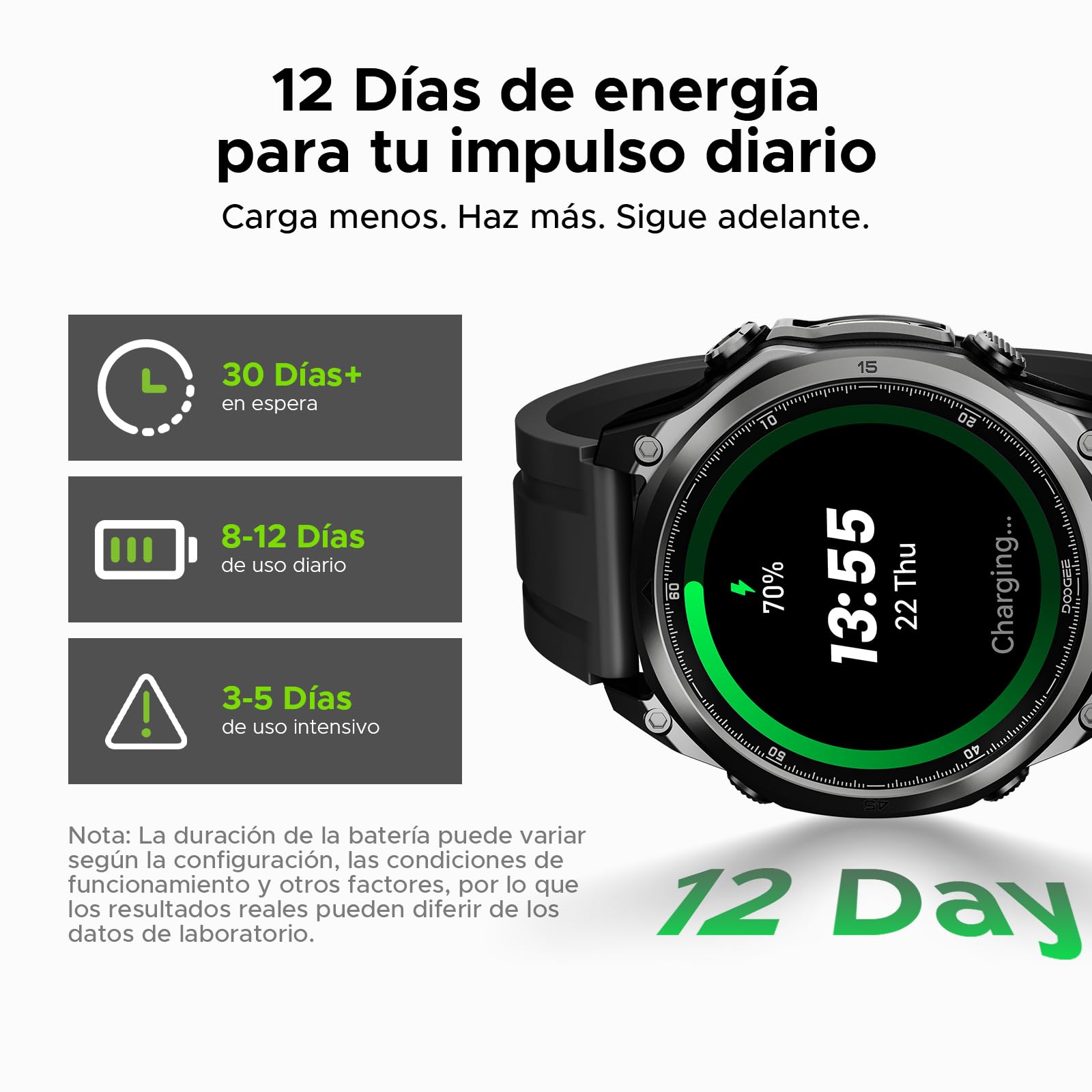 ANYWISE W1 LITE Smartwatch uomo,1.43''AMOLED Rugged Smartwatch Per Android/IOS, 5ATM Fitness Tracker,170+Sports Modes, Answer/Make Calls/12 Days Battery/Heart Rate/SpO2/Sleep Monitor