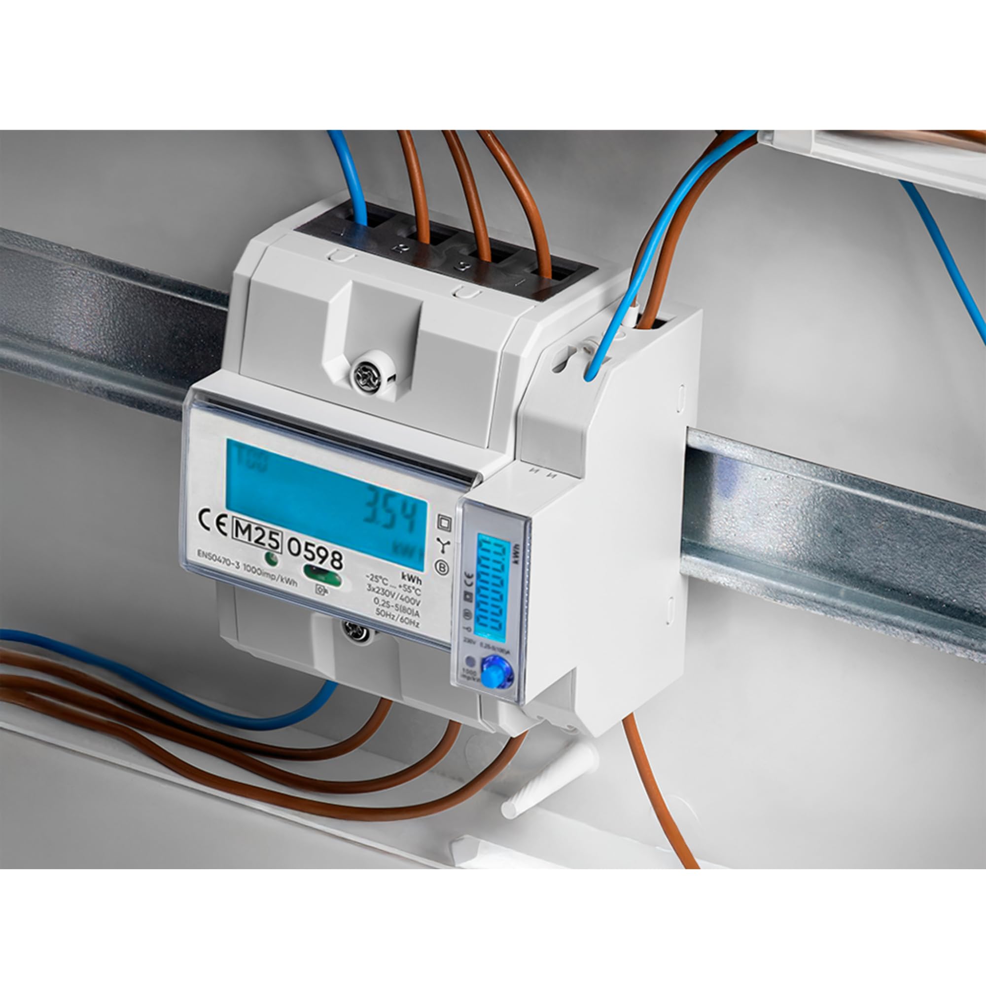 Image secondaire de Compteur Électrique Triphasé 80A Miratic avec Écran LCD Rétroéclairé