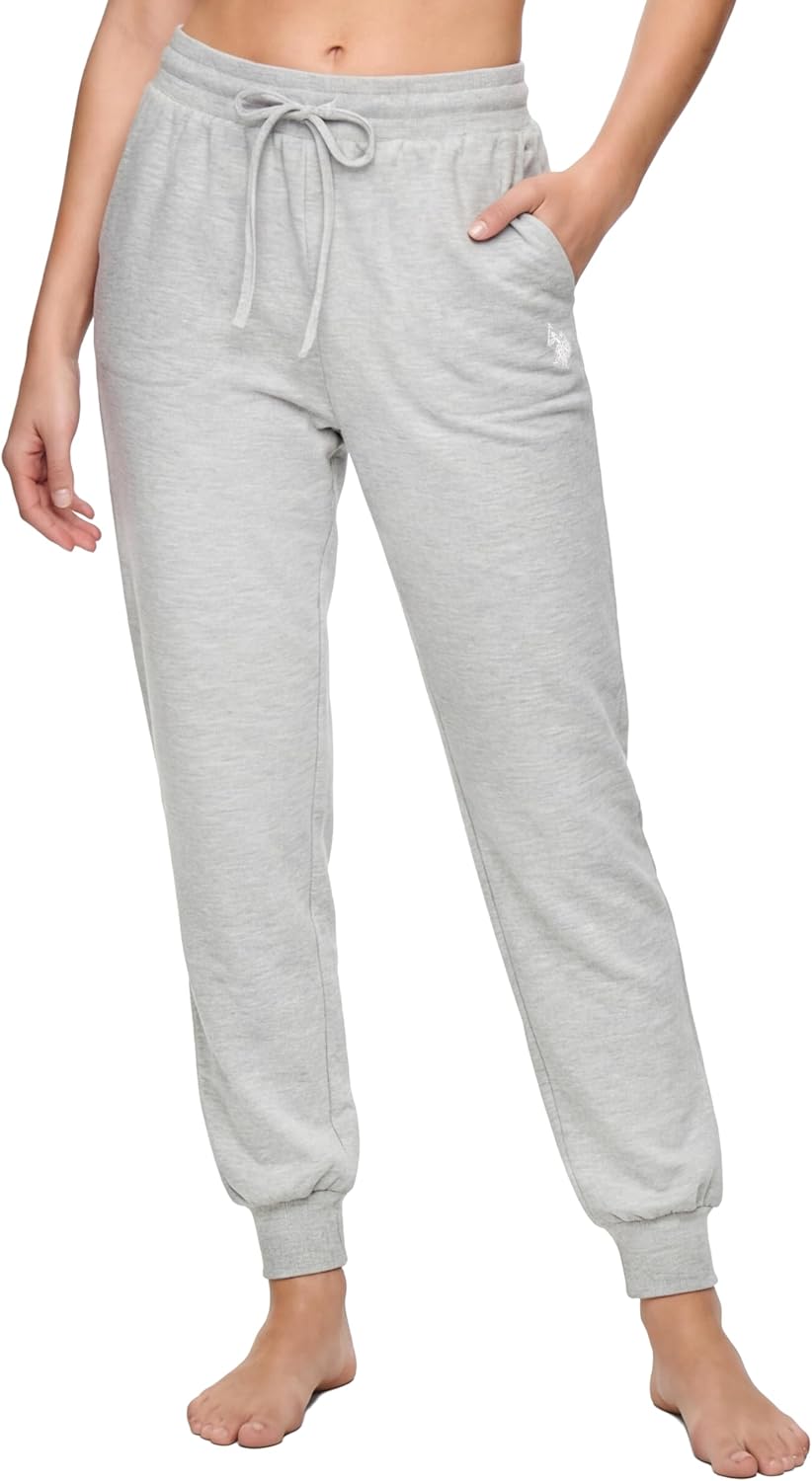 U.S. Polo Assn. Women's Jogger Sweatpants, Fleece-Backed, Pockets Valentines Gifts for Her