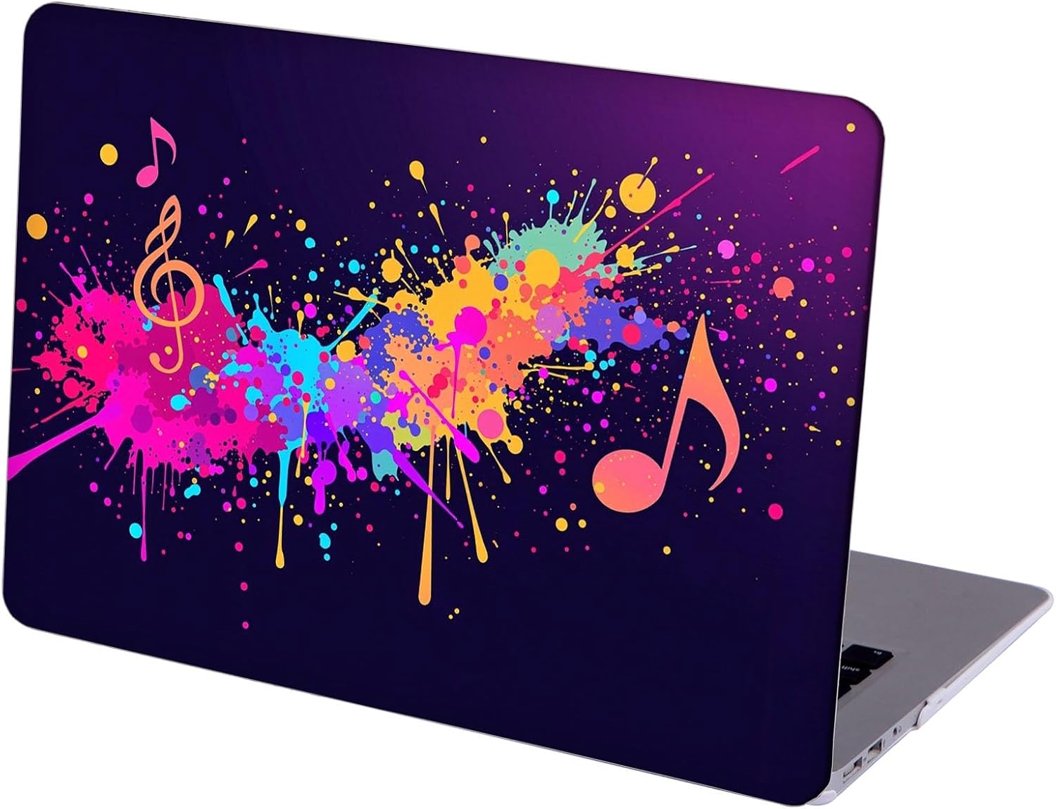 Compatible with MacBook Neo 13-inch, Hard Shell Case with Keyboard Cover and Screen Protector (A3404 A18 Pro chip, 2026 Release) - Music Note MC21764