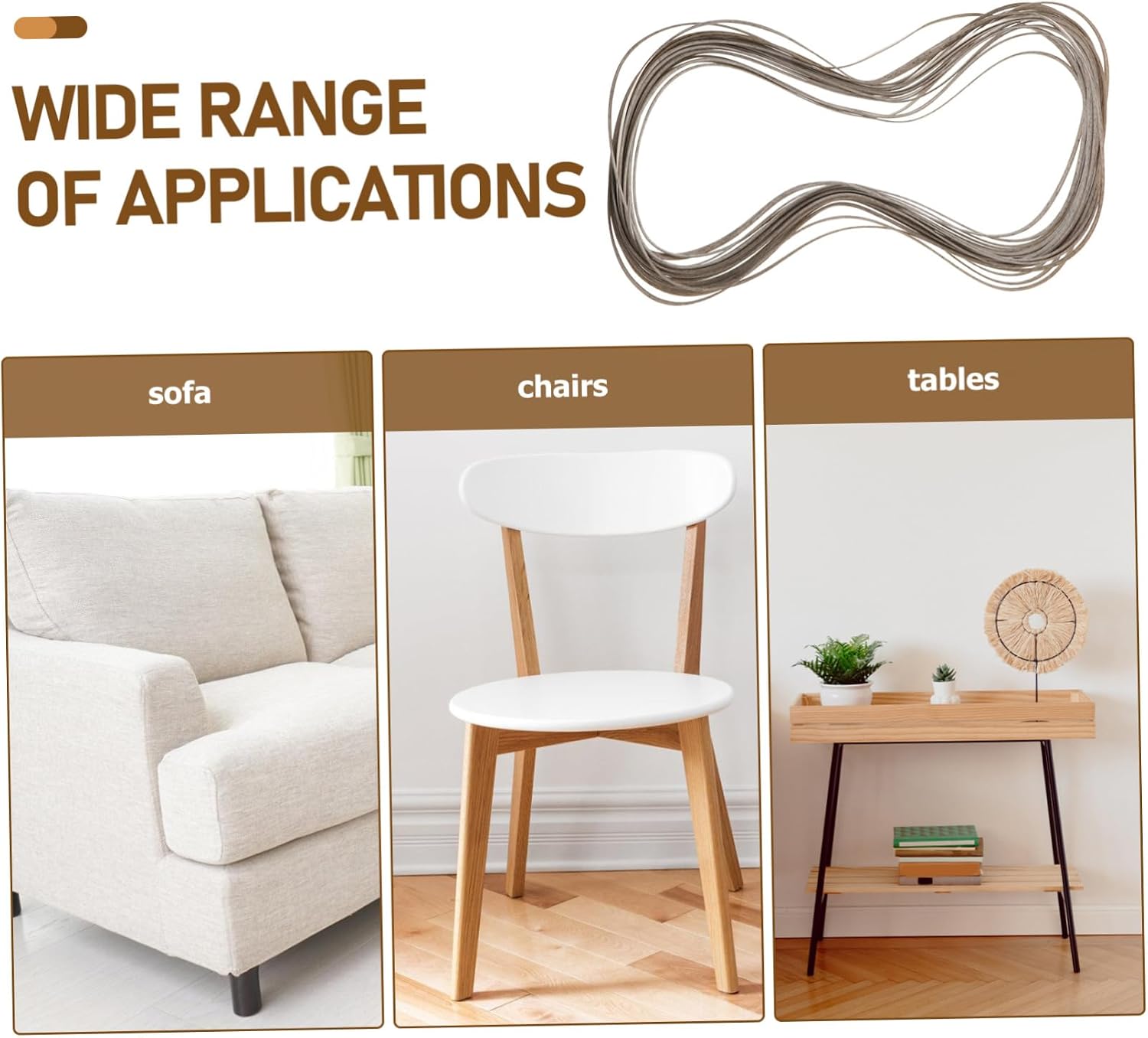 DIYEAH Multifunctional Plastic Rattan DIY Weaving Material for Chairs Baskets Storage