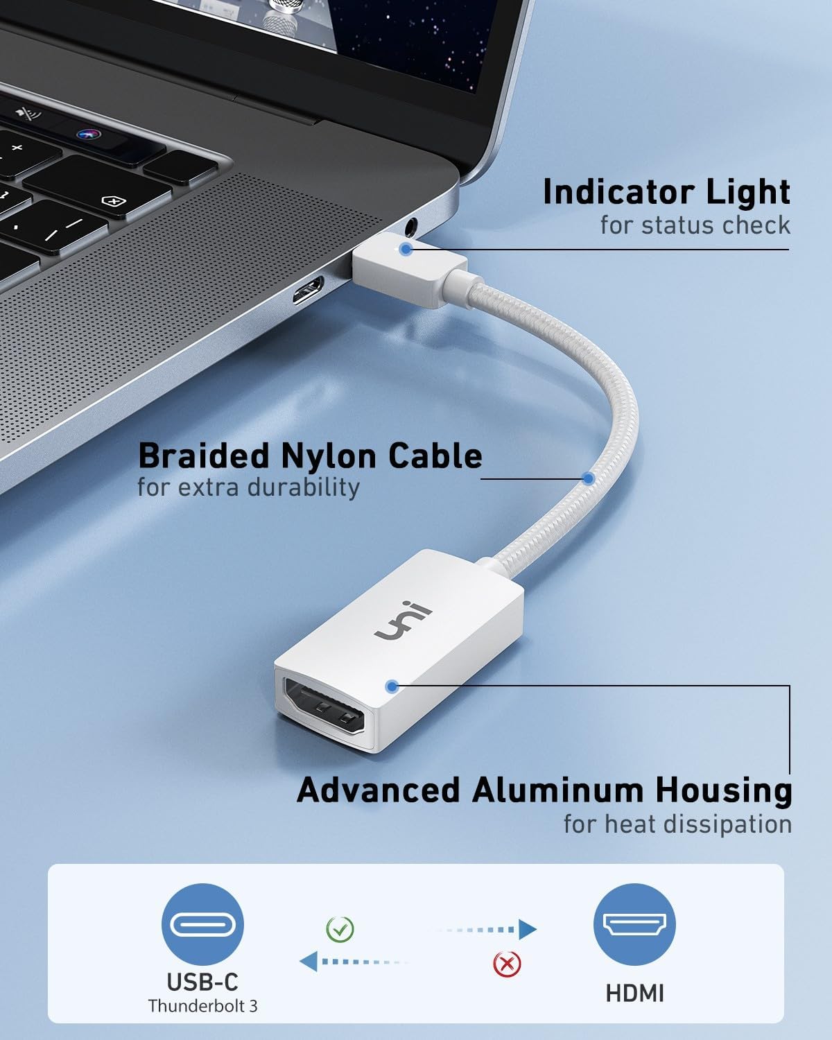 uni USB-C to HDMI Adapter - Thumbnail 3