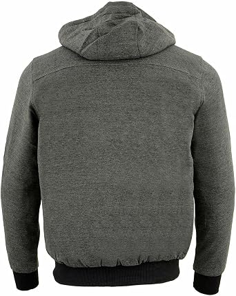 Nexgen Heat Mens Heated Hoodie Jacket Cotton Blend for Cold Weather, Winter Riding & Outdoor Activities