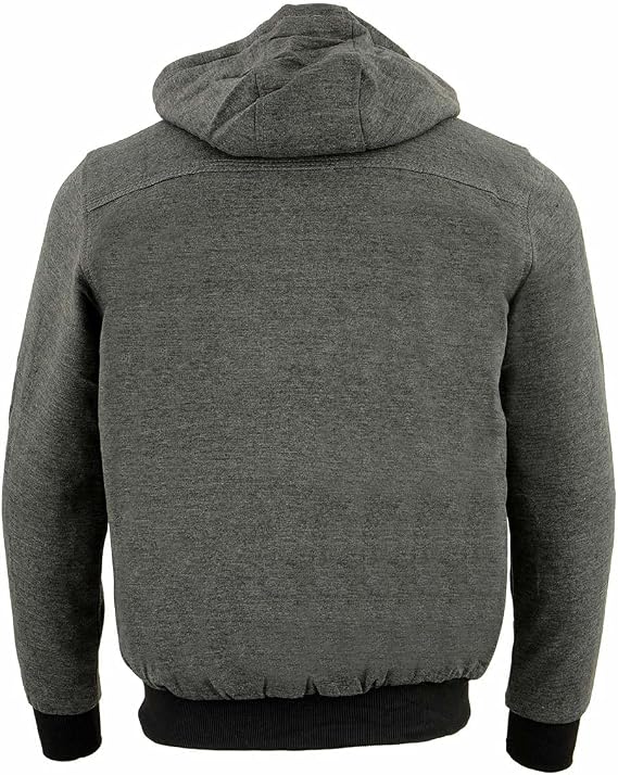 Nexgen Heat Mens Heated Hoodie Jacket Cotton Blend for Cold Weather, Winter Riding & Outdoor Activities