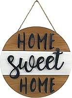 Vista 6 de JOY CHOICE Letrero de madera para colgar en casa de campo, para sala de estar, pared, porche, al aire libre (estilo A)