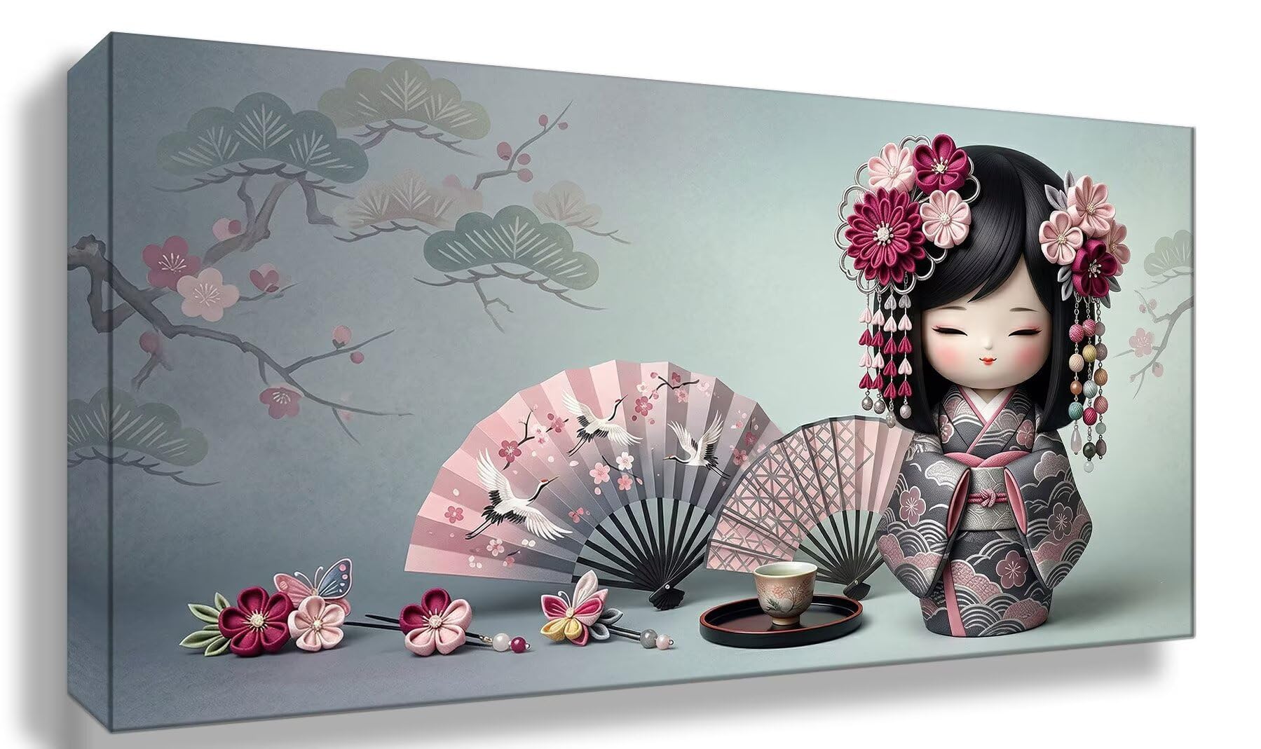 Diamond Painting Japan Diamond Painting Erwachsene Groß XXL Sängerin, 5D Full Eckige Steine Drill Diamanten Malen Nach Zahlen, DIY Set Kreativ Set für Erwachsene Home Decor Wanddeko 100x200cm, Cod-958